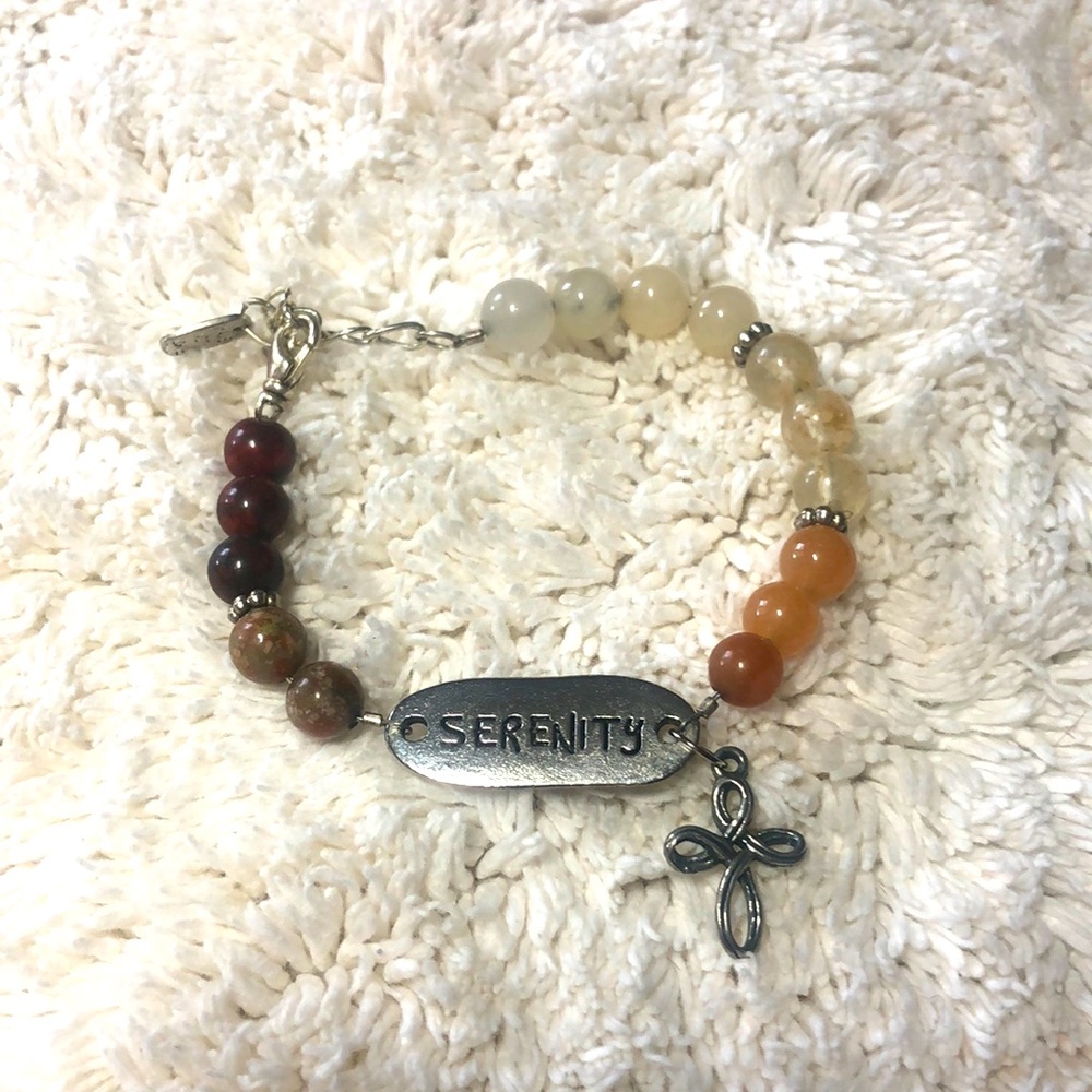 Beaded bracelet with Charms